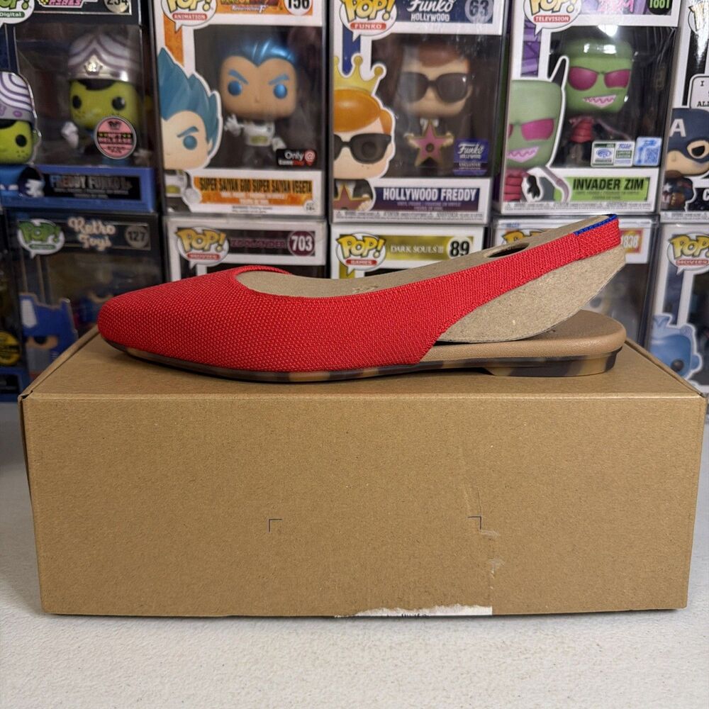 Rothy’s Women The Almond Slingback in Lollipop Red Size 8.5